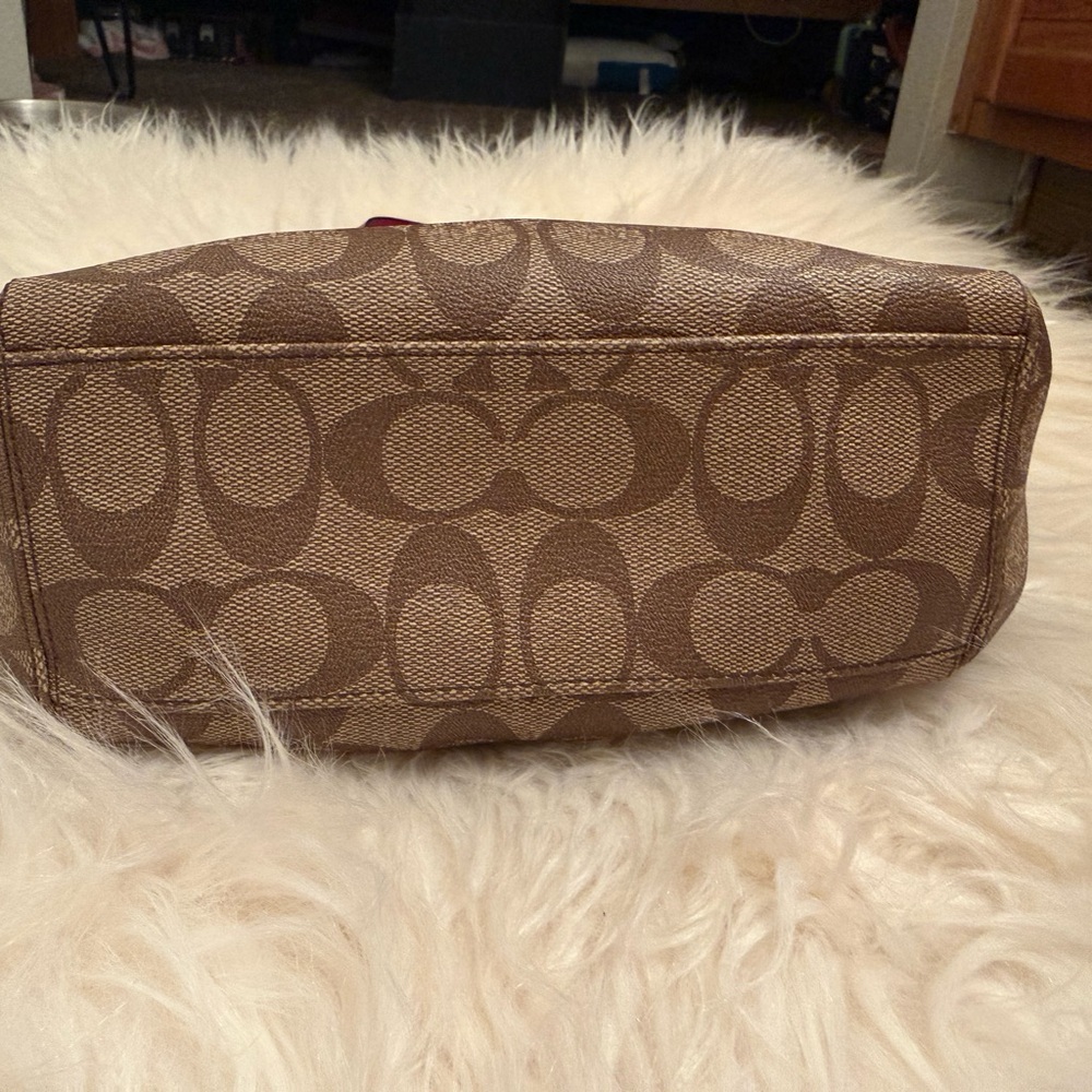 Coach Tan and Pink Shoulder Bag - Picture 9 of 9